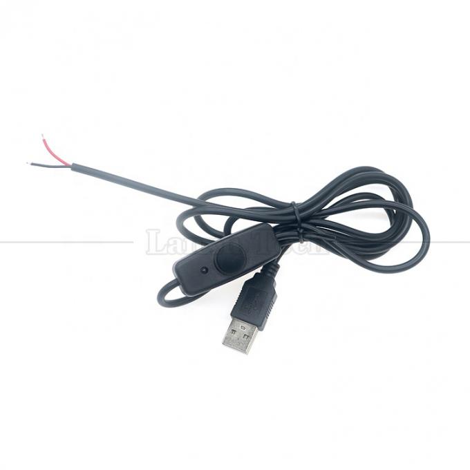 Waterproof Silicone Rubber Cover on off Push Button Switch 5V USB to Open Bare 2pin Wires End Cable for LED Light Lamp 2