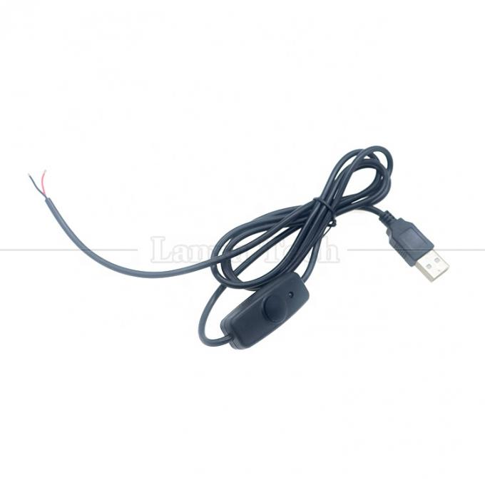 Waterproof Silicone Rubber Cover on off Push Button Switch 5V USB to Open Bare 2pin Wires End Cable for LED Light Lamp 4