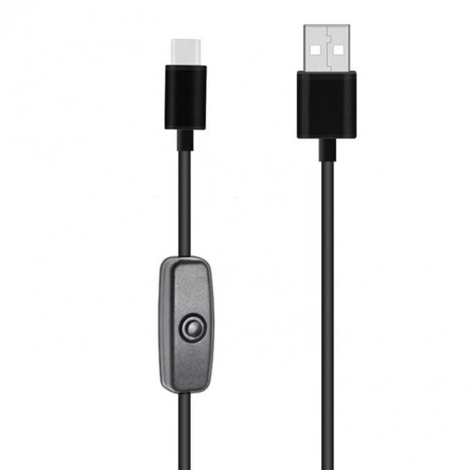 1m 5V 3A USB Type C Cable with Switch ON OFF for Raspberry Pi 3