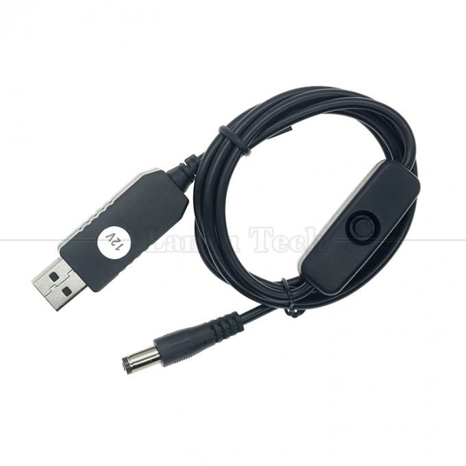 High Quality Booster 5V USB to 12V 9V DC 5.5x2.1mm Barrel Jack Power Charger ON OFF Cable with Switch  for Router Fan LED Strip 3