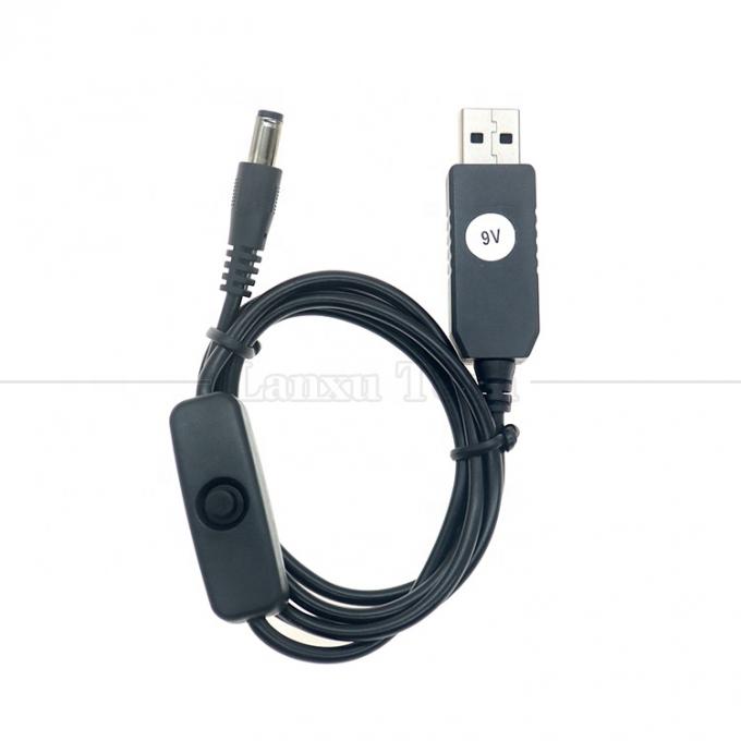 High Quality Booster 5V USB to 12V 9V DC 5.5x2.1mm Barrel Jack Power Charger ON OFF Cable with Switch  for Router Fan LED Strip 5