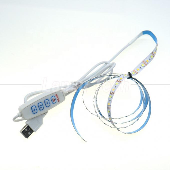 5V Output Stepless Dimming ON OFF Switch USB Dimmer Cable for LED Light Strip Lamp 4