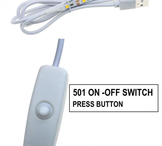 High Quality USB Controller Dimmer Power on off Switch Cable with LED Light Strip Lamp 1