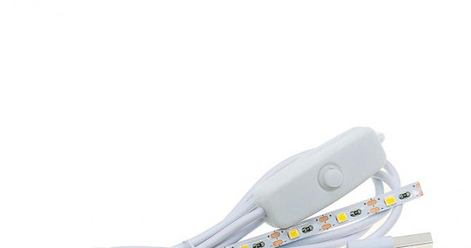 High Quality USB Controller Dimmer Power on off Switch Cable with LED Light Strip Lamp 0