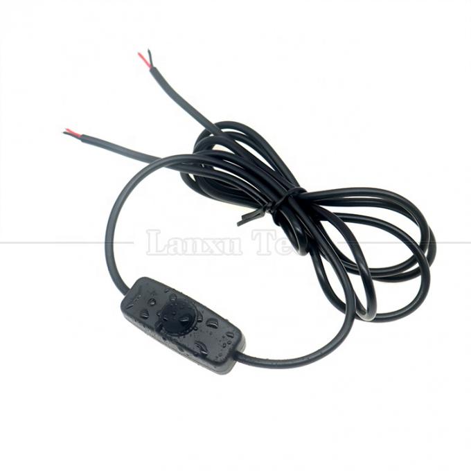 Custom Factory Waterproof Silicon Cover Push Button 2 Pin DC Power on off Switch Cable for Lamp Motorcycle 3