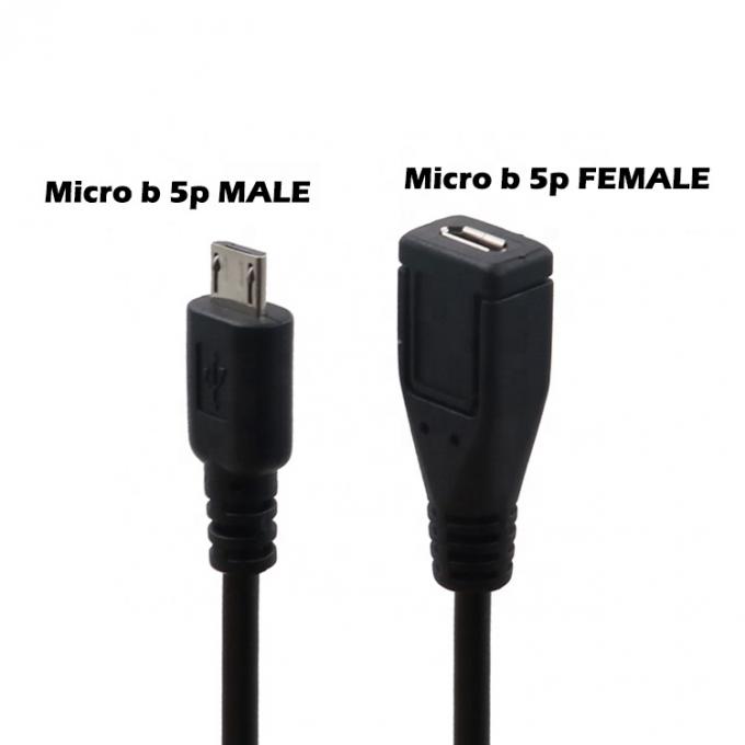 Custom Male to Female Charging ON OFF Micro USB Extension Cable with Switch 1