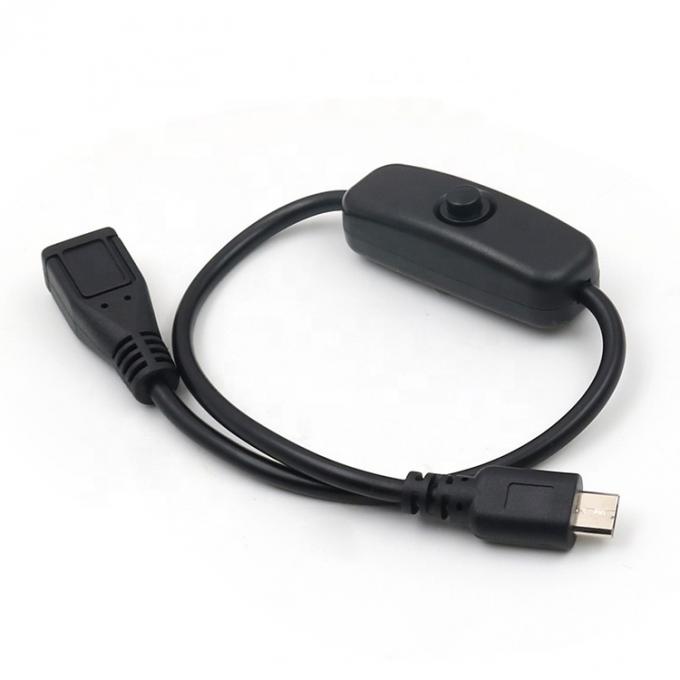 Custom Male to Female Charging ON OFF Micro USB Extension Cable with Switch 5