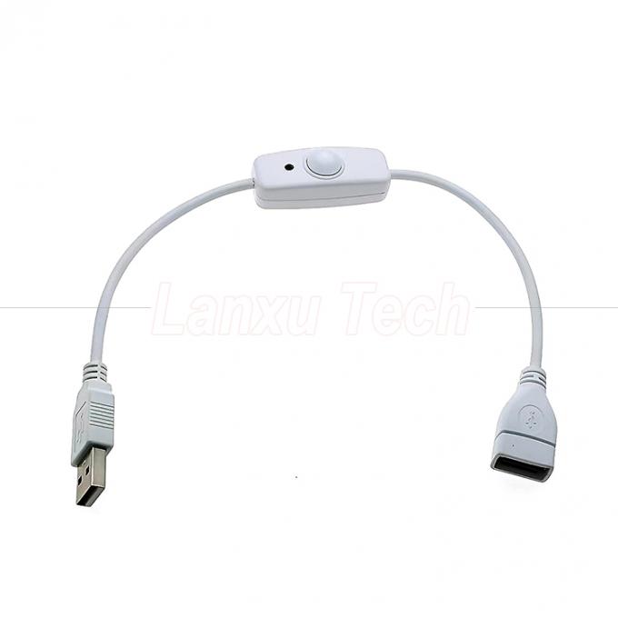 USB Type C Male to Female on off Silicon Cap Switch Extension Cable for Raspberry Pi Lamp Fan 5