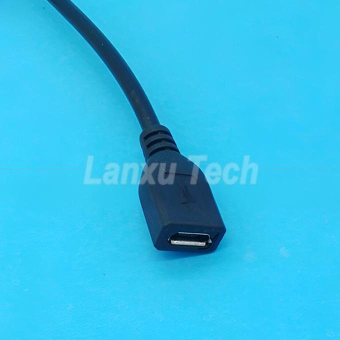 USB Micro B Male to Female Extension on off Push Button 501 Switch Cable 5