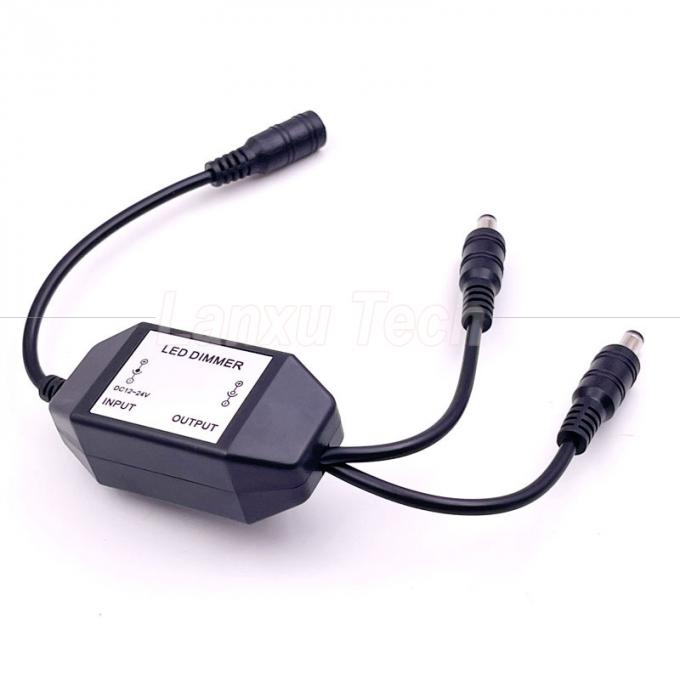 12v 1 Female to Splitter 2 Male DC Power on off Rotation Switch Controller LED Dimmer for Lamp 3