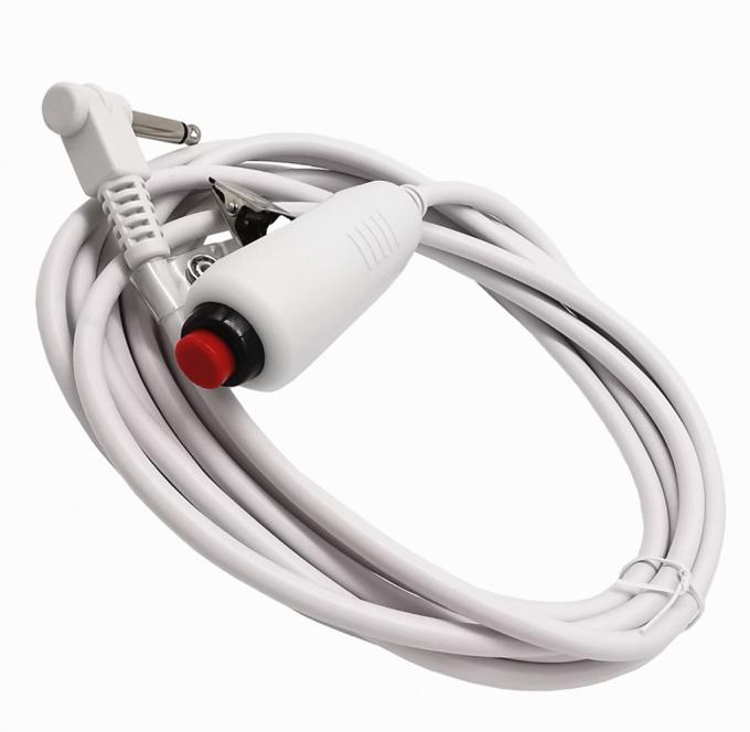 Custom 6.35 Single Button Switch Line Emergency Call Button Nurse Call Cable with Clip for Nurse Station Nurse Call System 0