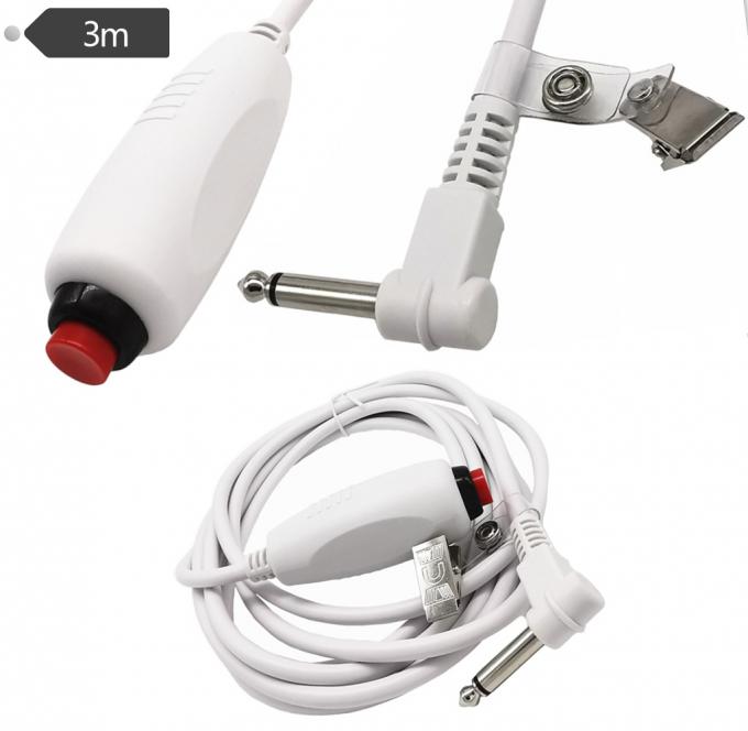 Custom 6.35 Single Button Switch Line Emergency Call Button Nurse Call Cable with Clip for Nurse Station Nurse Call System 1