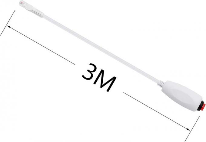 Custom RJ11 6Pin 4Core Single Button Hand Grip Nurse Call Cable with Clip for Nurse Station Nurse Call Station 3