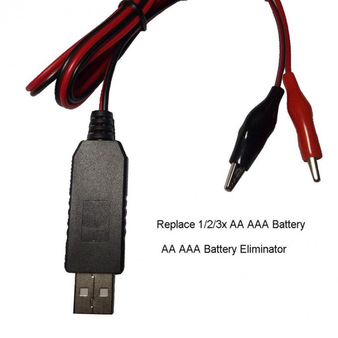 AA AAA Battery Eliminator Repace Battery USB 5v to 1.5v 3v 4.5v Step down Power Charger Cable for LED Light Electric Toy 2