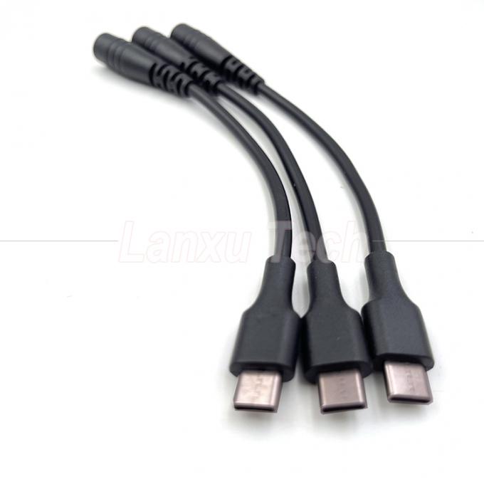 5V USB Type C to DC 5.5x2.1mm Charger Extension Cable for LED Desk Lamp Fan 5