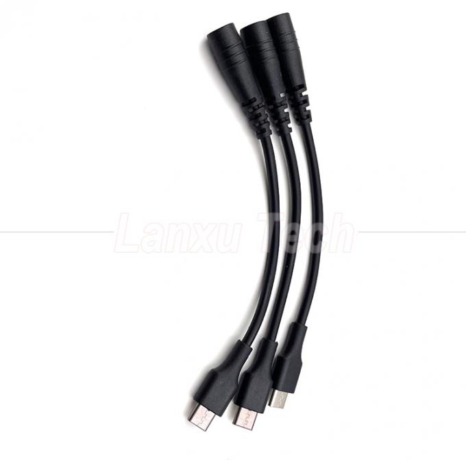 5V USB Type C to DC 5.5x2.1mm Charger Extension Cable for LED Desk Lamp Fan 4
