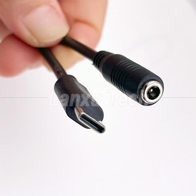 5V Type C to DC 3.5x1.35mm 5.5x2.1mm Power Charging Extension Cable for LED Desk Lamp Fan 2