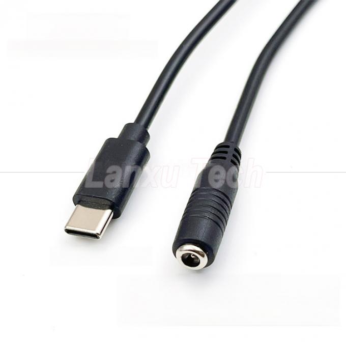 5V Type C to DC 3.5x1.35mm 5.5x2.1mm Power Charging Extension Cable for LED Desk Lamp Fan 4