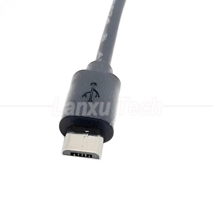 Micro USB Male to DC 3.5x1.35mm Female Jack Power Extension Cable for Fans LED Strips 3
