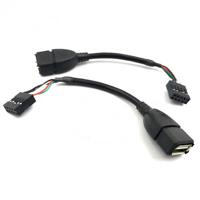USB Type A Female to 9 Pin Dupont Female Header Motherboard Adapter Cable 0