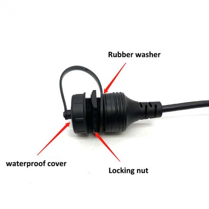 USB B 2.0/3.0 Male to Female Waterproof Extension Cable With Flush Mount Panel For Printer Car Truck Boat Motorcycle Computer 0