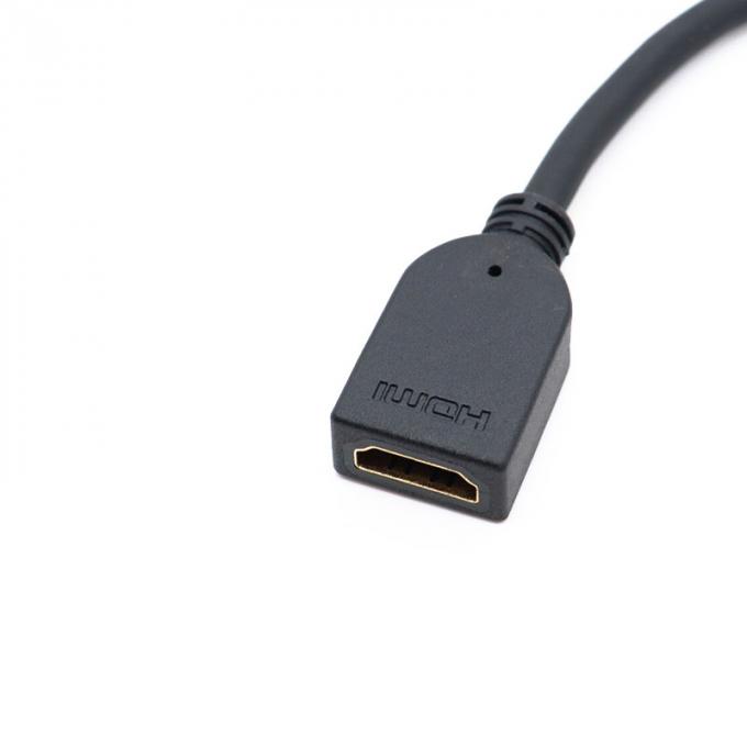 Mini HD-MI Male To HD-MI Female Converter Waterproof Extension Cable For Car Truck Boat Motorcycle Computer 3