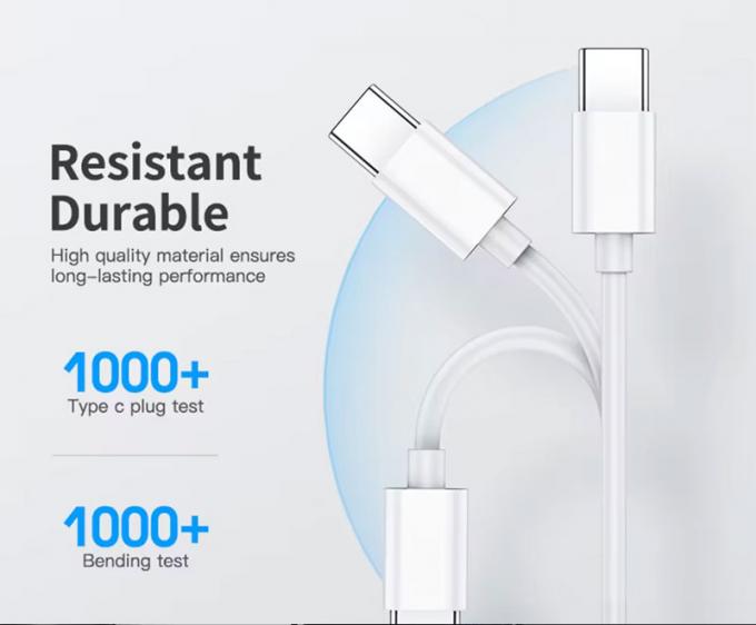 High Quality Fast Charging 60w 100w Type C to Type C PD Data Charger Cable 3