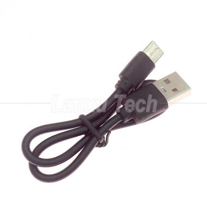 Short Fast Charging Only 1A 2A USB to Type C Charger Cable for Power Bank Fan 0