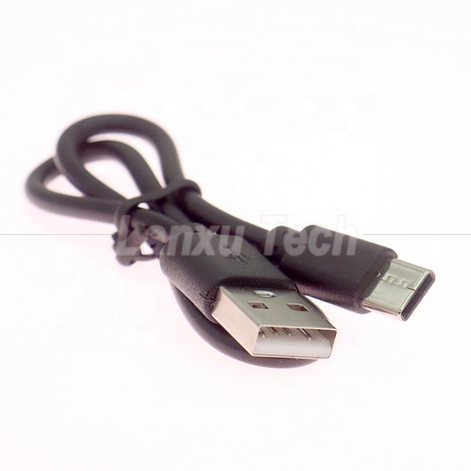 Short Fast Charging Only 1A 2A USB to Type C Charger Cable for Power Bank Fan 1