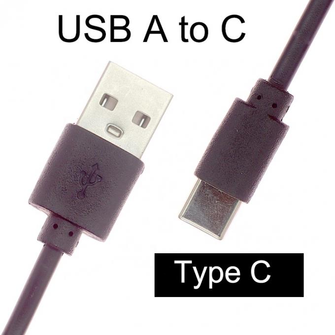Short Fast Charging Only 1A 2A USB to Type C Charger Cable for Power Bank Fan 3