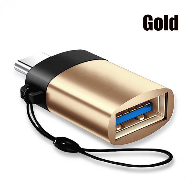 Portable Mini Lanyard Metal Shell OTG Type C 3.1 Male to USB 3.0 Female Adapter 6