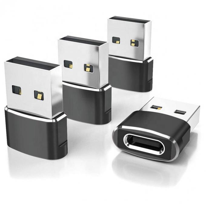 Multi Colors Metal Shell USB Type C Female to USB Male Adapter 0