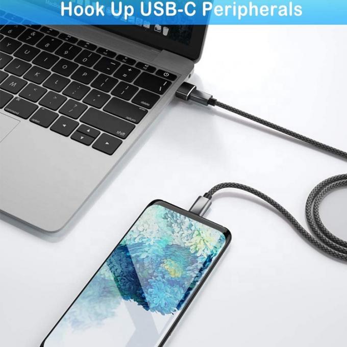 Multi Colors Metal Shell USB Type C Female to USB Male Adapter 2