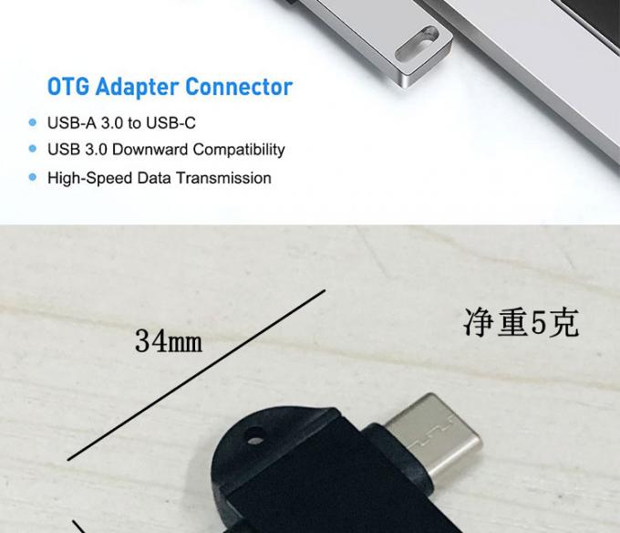 2 in 1 USB3.0 to Micro B Type C USB Converter OTG Adapter for Android Phone U Disk Mouse 4