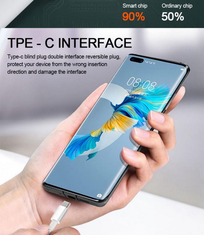 Super Fast Charging 6A Type C USB Data Charger Cable fo Mobile Phone 5