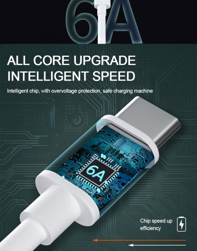 Super Fast Charging 6A Type C USB Data Charger Cable fo Mobile Phone 4