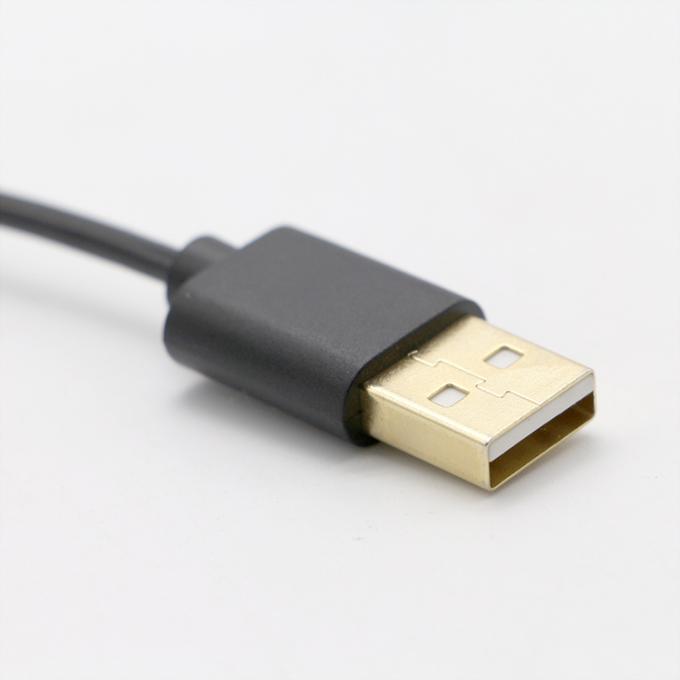 Custom 3M Gold Connectors Fast Charging Spring Coiled USB Type C Data Charger Cable 2