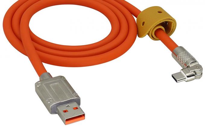 180 Degree Rotating Fast Charging 120w 6A Silicone USB Micro Type C Cable for Android Mobile Phone 5