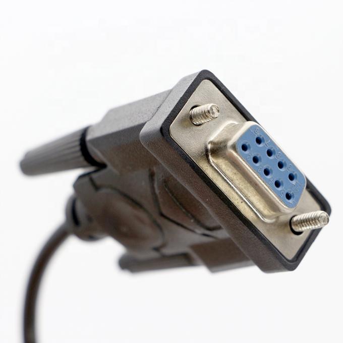CUSTOM 90 Degree Right Angle Mini B USB to Female DB9 RS232 Serial Cable 2