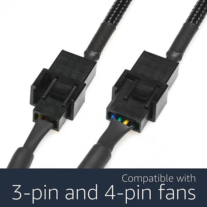 12V Step UP Boost USB to 3 Pin 4pin PWM PC Fan ON OFF Switch Power Adapter Cable 5