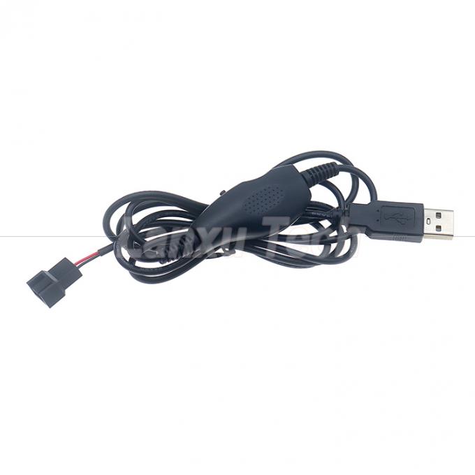 Adjustable USB 5V Step up Boost to DC 12V 3 Pin 4 Pin Connector Fan Speed Controller Power Adapter Cable for PC Cooling Fan 0