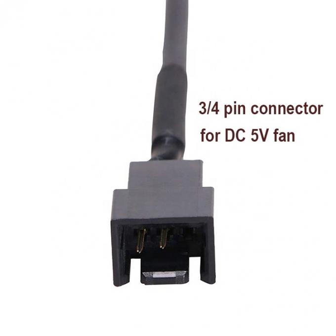 USB to 3 Pin 4 Pin Molex Female PWM 5V Case Computer Cooler Cooling Fan Power Supply Adapter Connector Cable 1