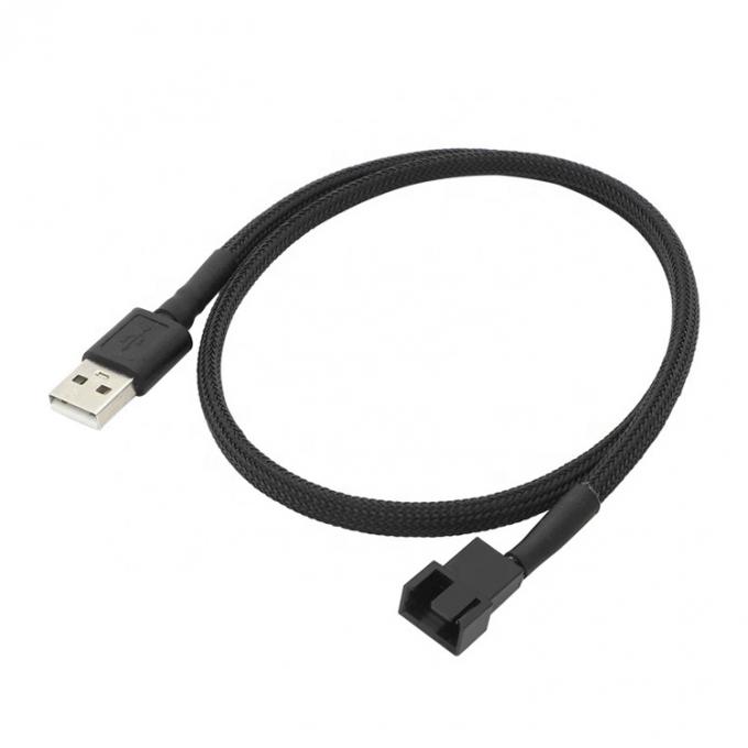 USB to 3 Pin 4 Pin Molex Female PWM 5V Case Computer Cooler Cooling Fan Power Supply Adapter Connector Cable 5