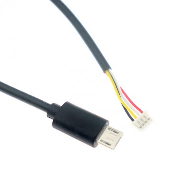 Custom 10cm 20cm 30cm 50cm Micro B 5P to 4P JST MX 1.25mm Connector Wire Cable 1