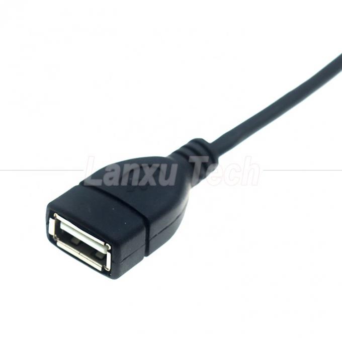 Portable Short 90 Degree Right Angle Micro V8 to USB Female Socket OTG Adapter Cable for Phone Laptop 2