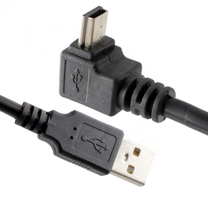 OEM Right Left UP DOWN 90 Degree Angle MINI USB Cable for PS3 Controller MP3 Camera 2