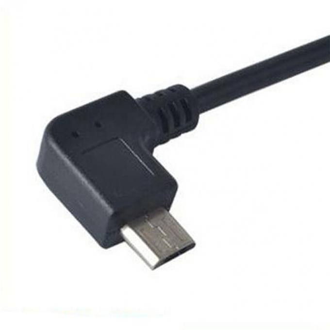 90 Degree Angle Micro B to USB Type A Female OTG Adapter Cable 1