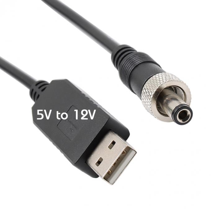 USB 5v to 12V DC screw mount connector cable 2