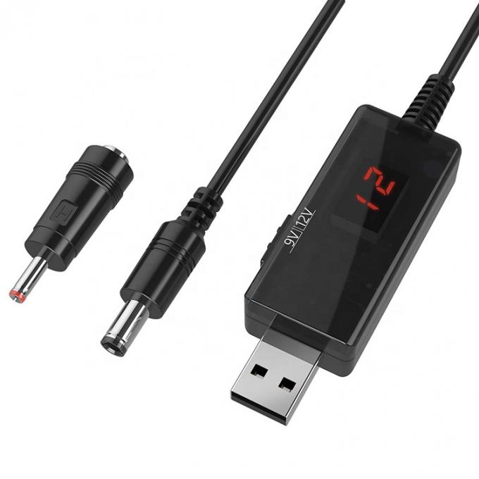 Led Display Multi Compatible Voltage Set Up Booster 5V to 9V 12V USB to DC Charger Cable 2