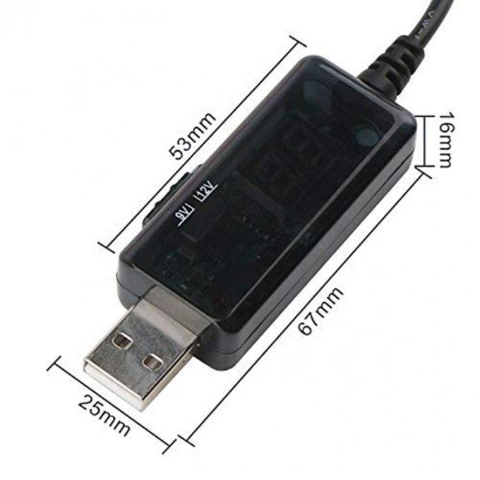Led Display Multi Compatible Voltage Set Up Booster 5V to 9V 12V USB to DC Charger Cable 4